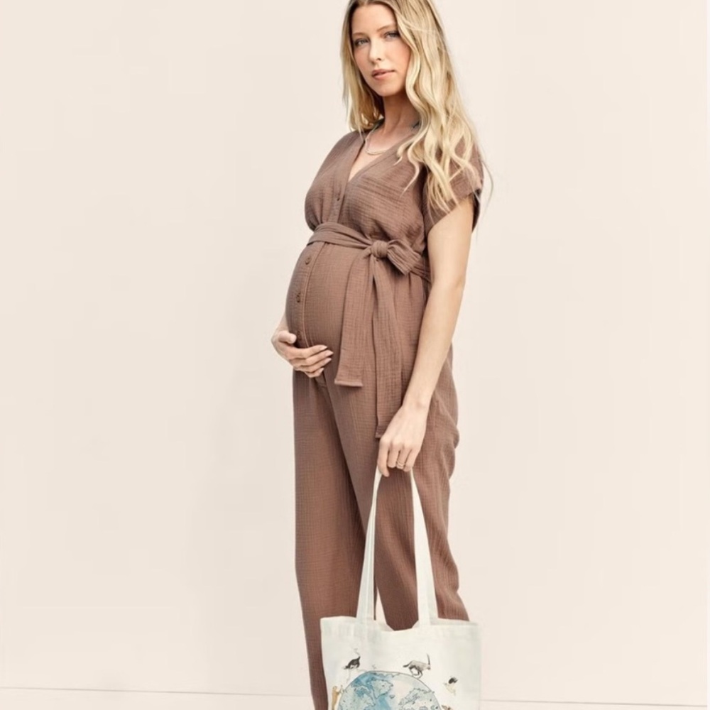 Carters Little Planet Maternity Jumpsuit 100% Cotton XS
